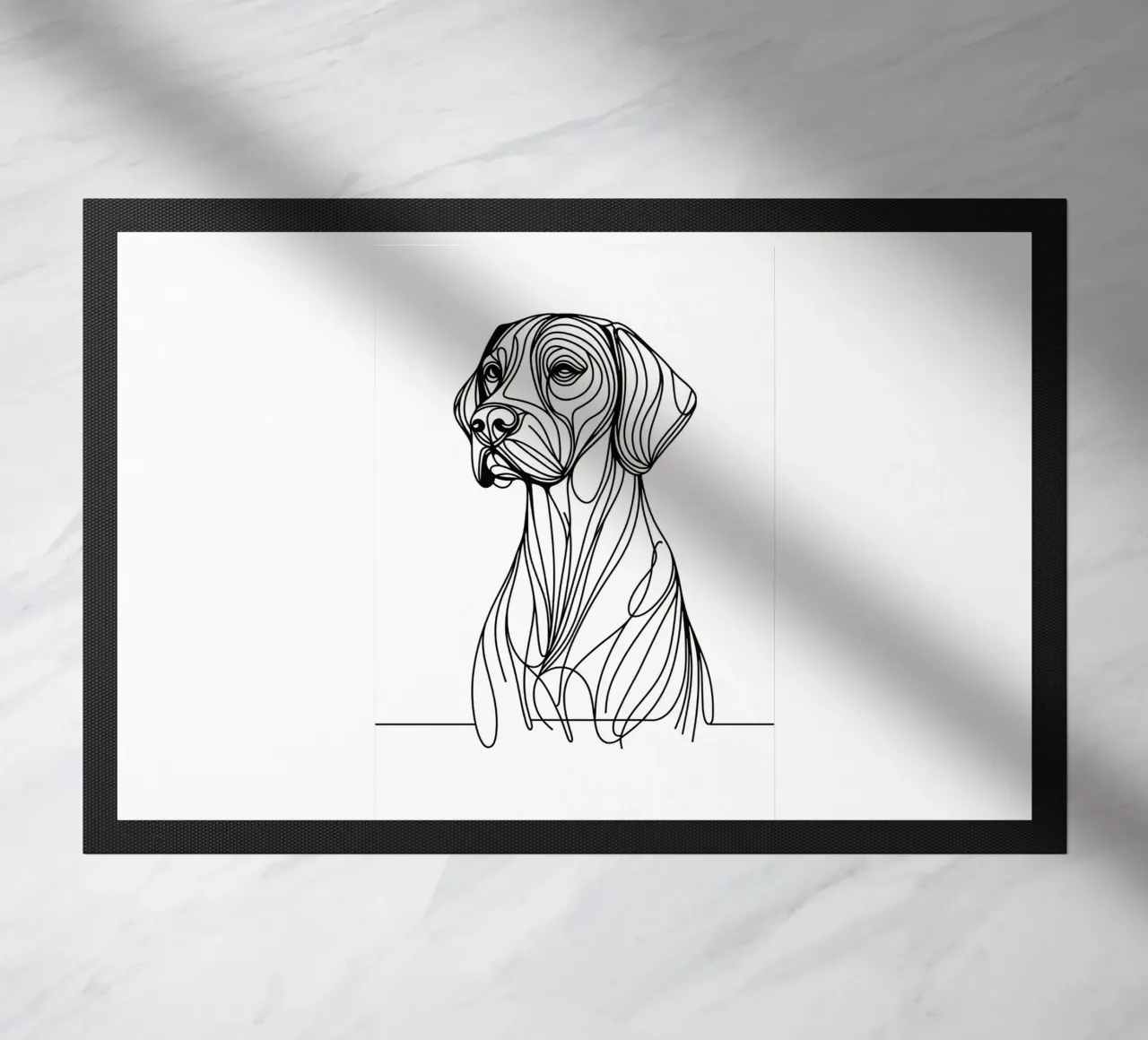Cane Pointer Tedesco a pelo corto Disegno artistico lineare zerbino da WijdevenDesign