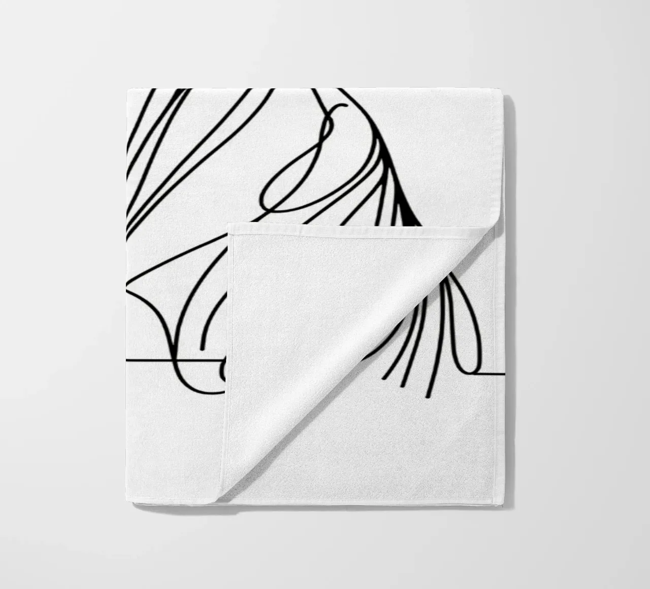Cane Pointer Tedesco a pelo corto Disegno artistico lineare telo mare da WijdevenDesign