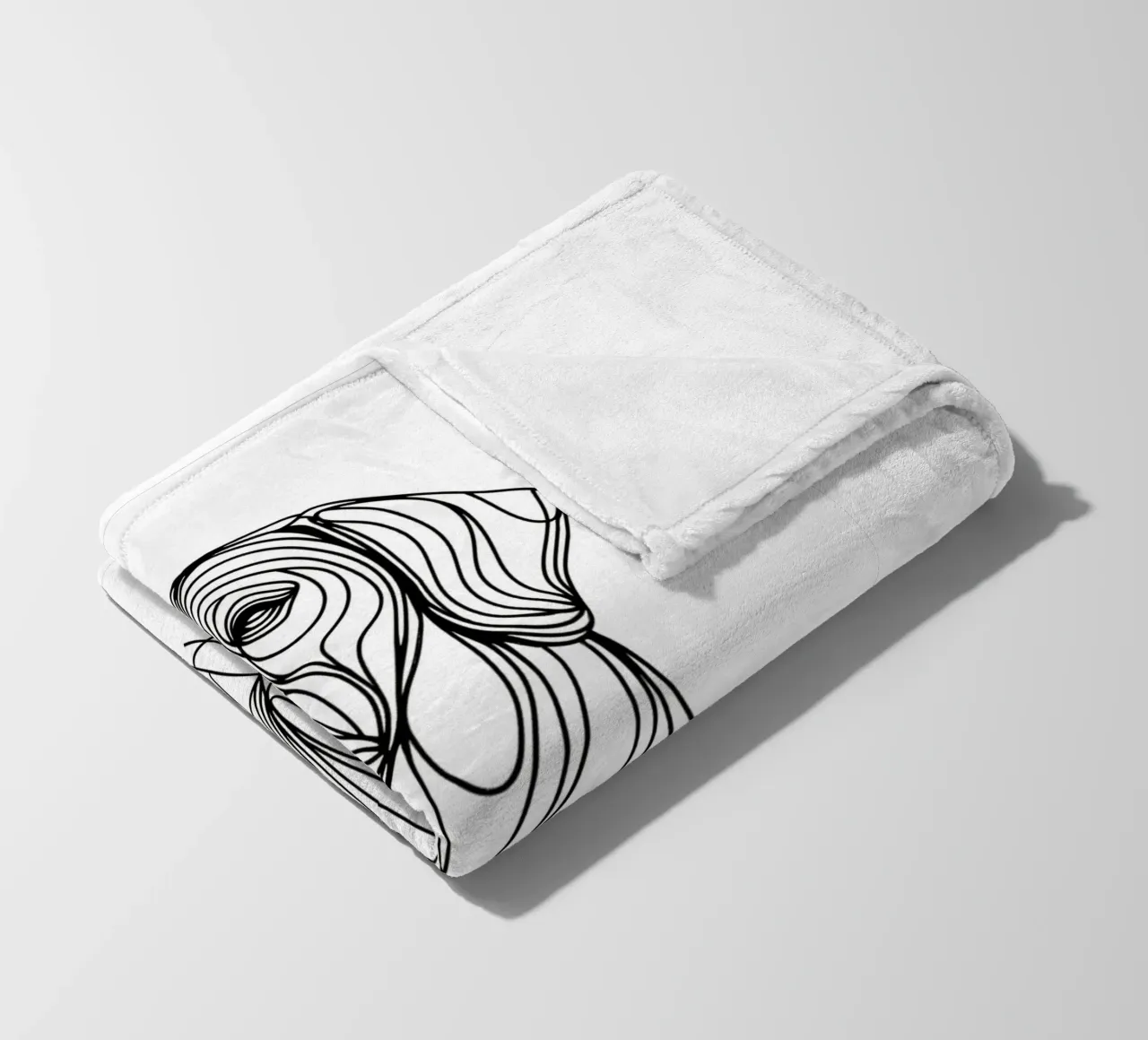 Cane Pointer Tedesco a pelo corto Disegno artistico lineare coperta in pile da WijdevenDesign