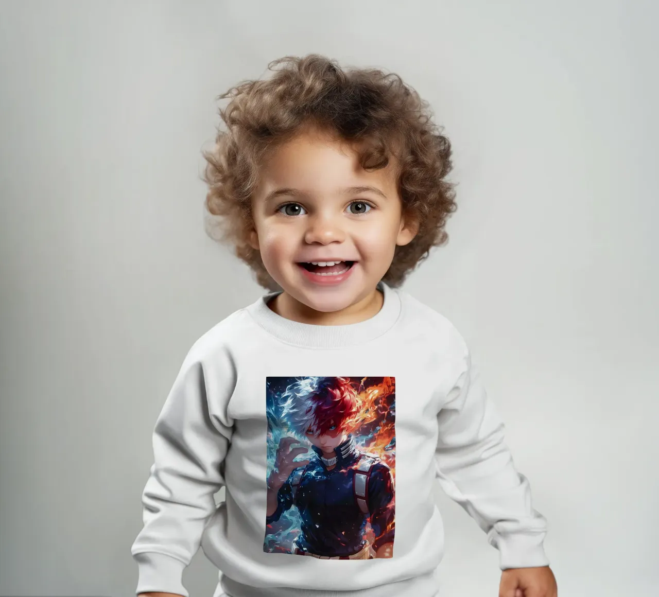 Shoto Todoroki My Hero Academia baby sweatshirt by CreativeStudio