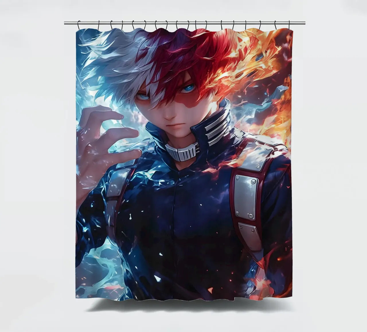 Shoto Todoroki My Hero Academia tenda da doccia da CreativeStudio