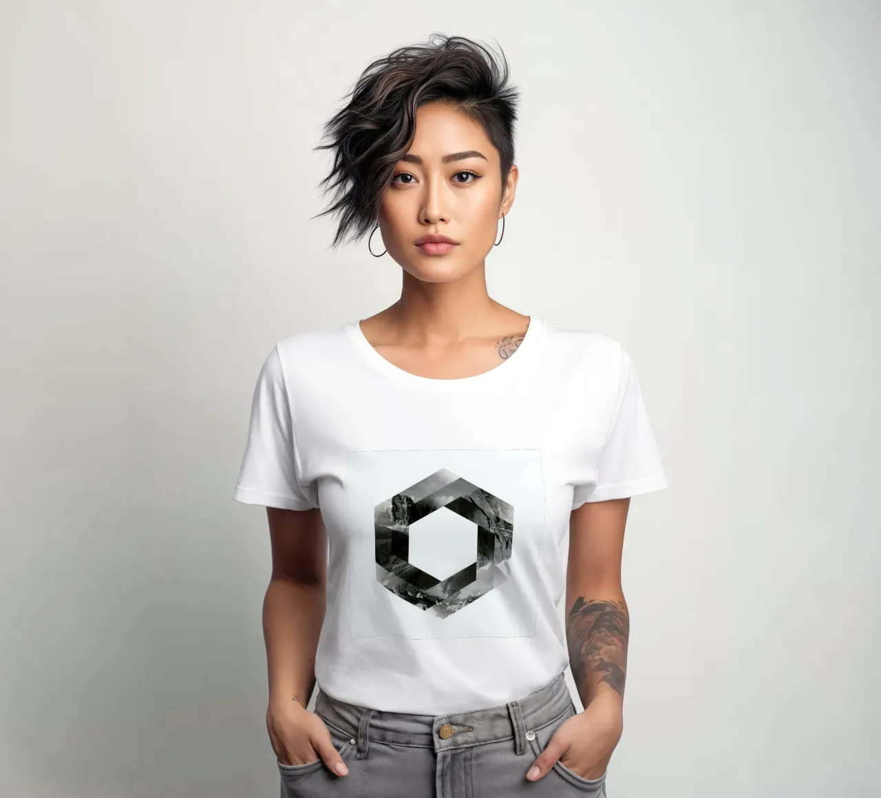 Landscape t-shirt da donna da Chris Wharton
