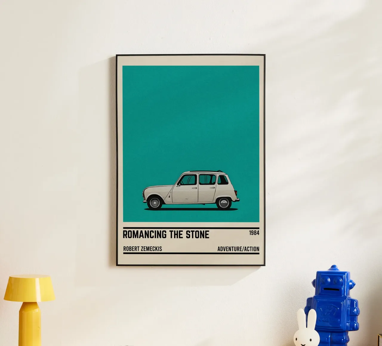 Romancing the Stone car movie alluminio dibond da TheArtstudio