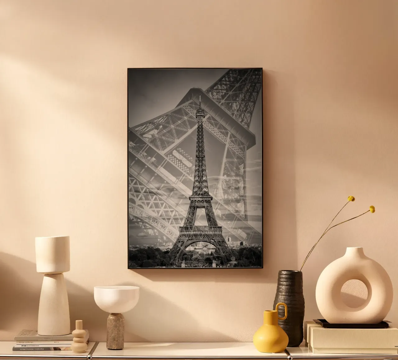 La doppia Torre Eiffel II | Monochrom plexiglass da Melanie Viola