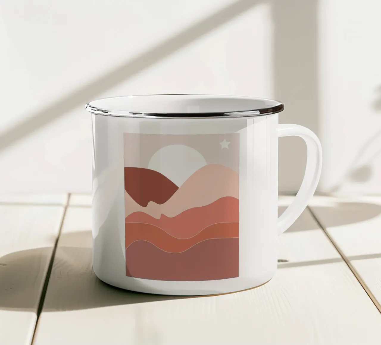Hills tazza in smalto da LisaArtes