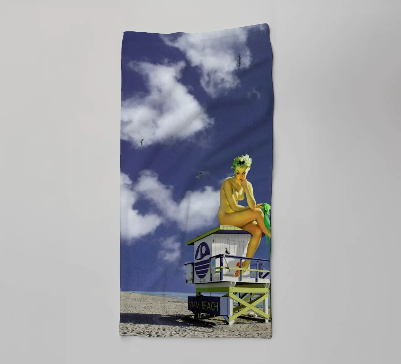 Miami Pinup asciugamano da bagno da Jason Brueck