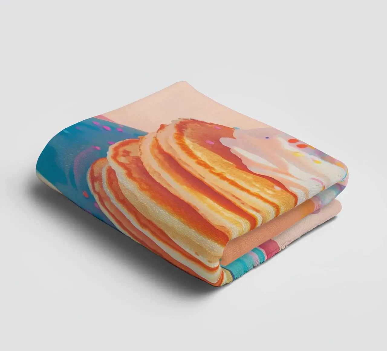Pancake Stack with Disco Ball towel by Melloi Art Print