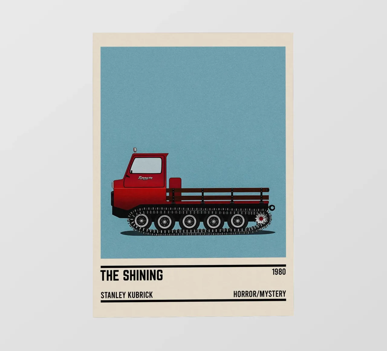 The Shining snowcat movie pellicola backlit da TheArtstudio
