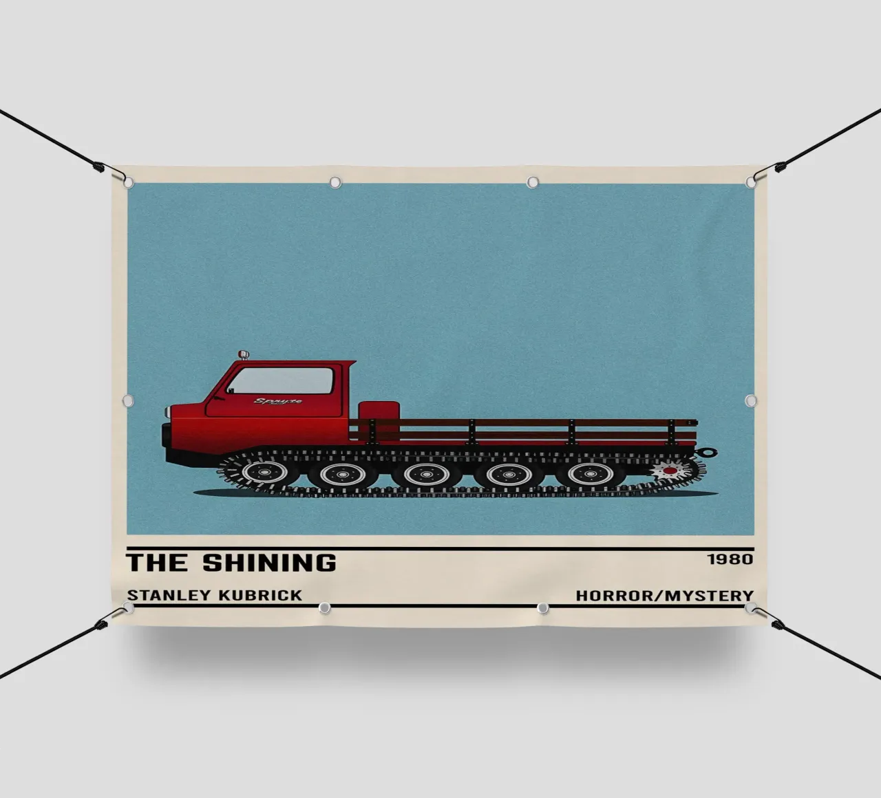 The Shining snowcat movie telo in pvc da TheArtstudio