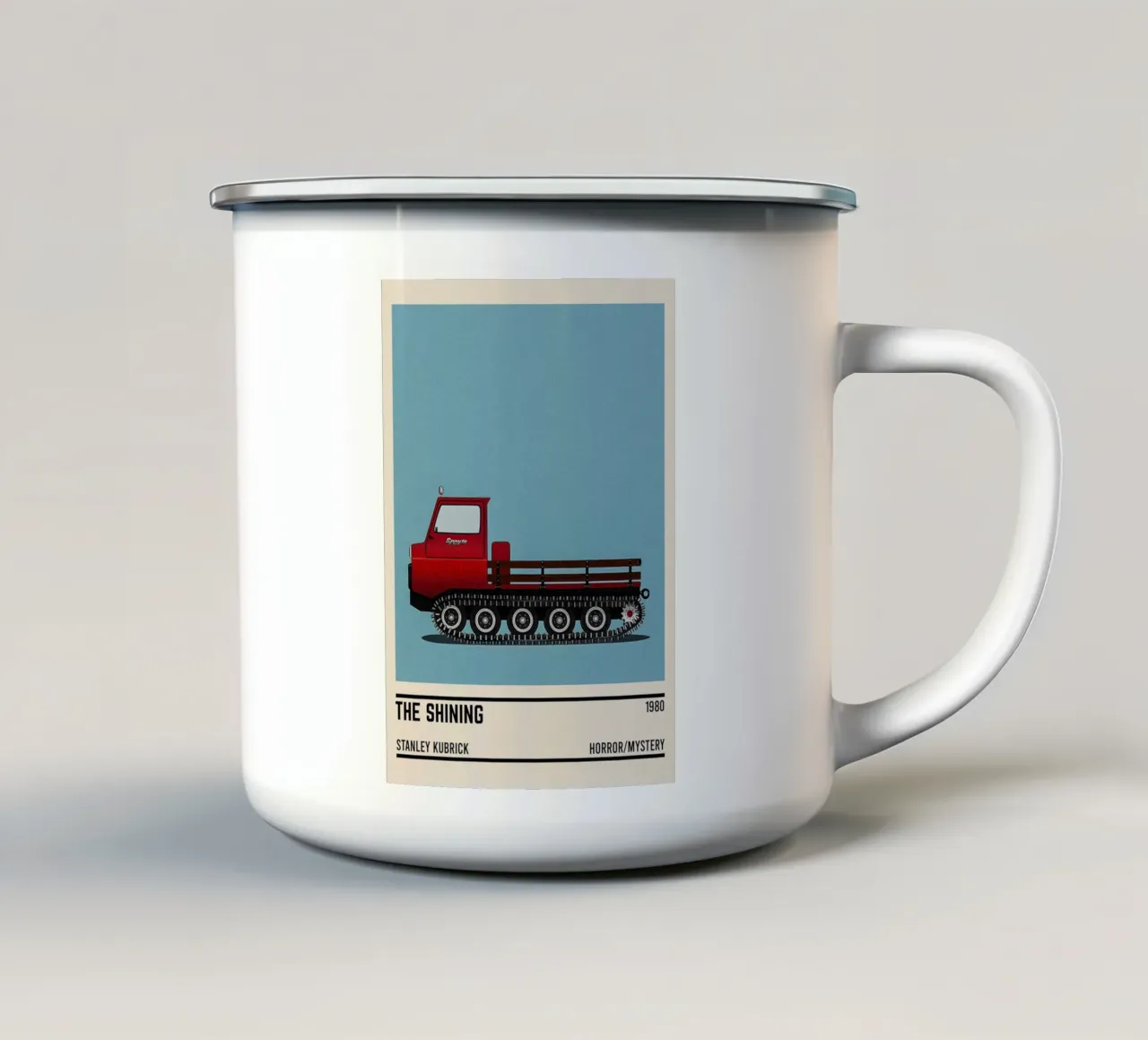 The Shining snowcat movie tazza in smalto da TheArtstudio
