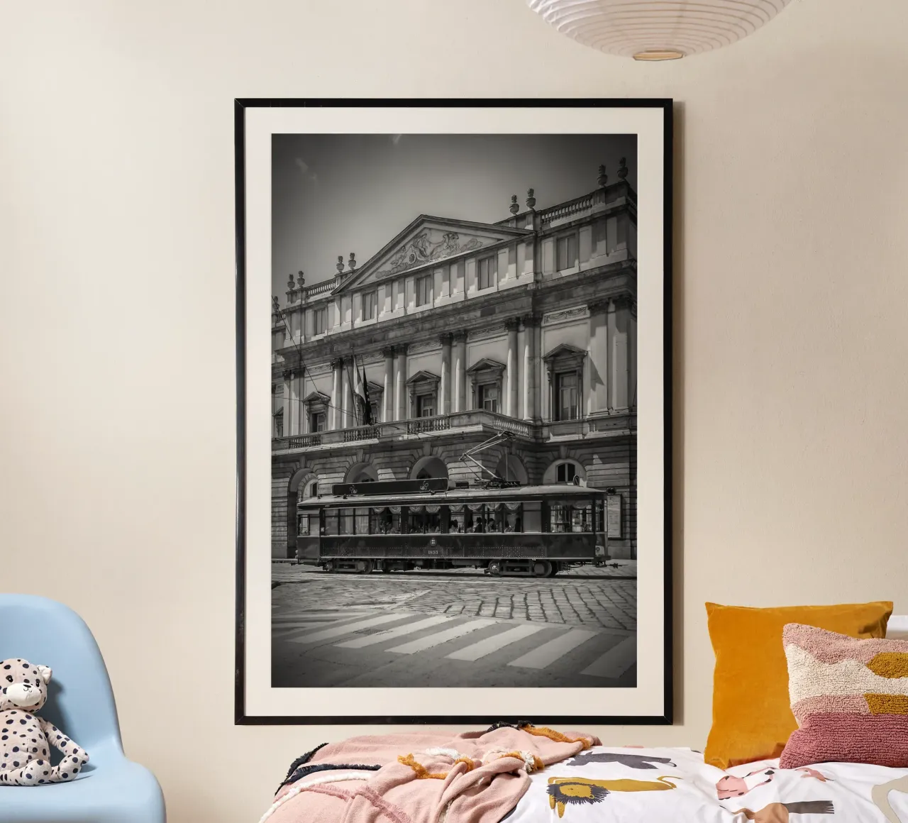 MILANO Teatro alla Scala & tram | Monochrom carta hahnemühle da Melanie Viola