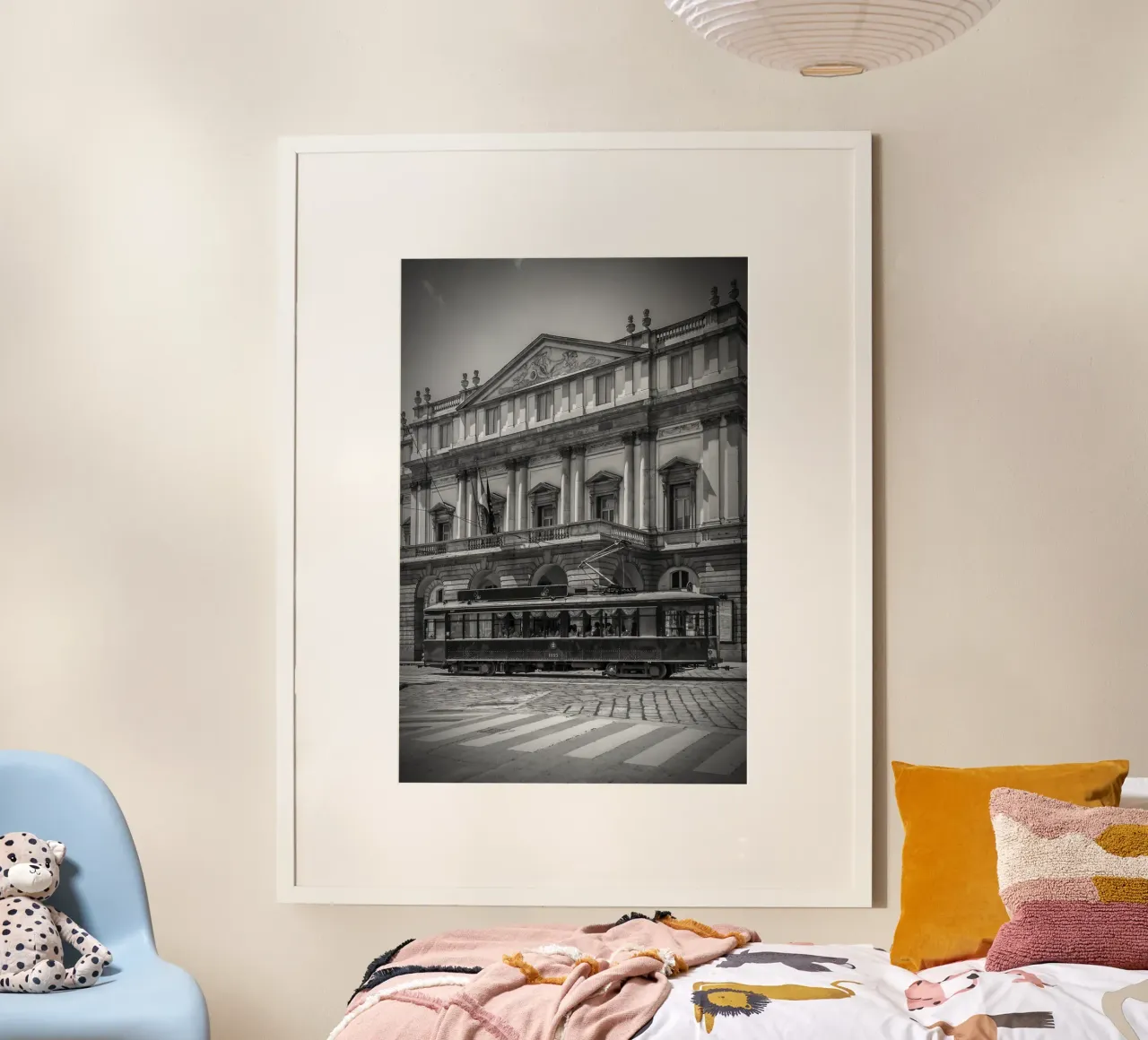 MILANO Teatro alla Scala & tram | Monochrom carta hahnemühle da Melanie Viola