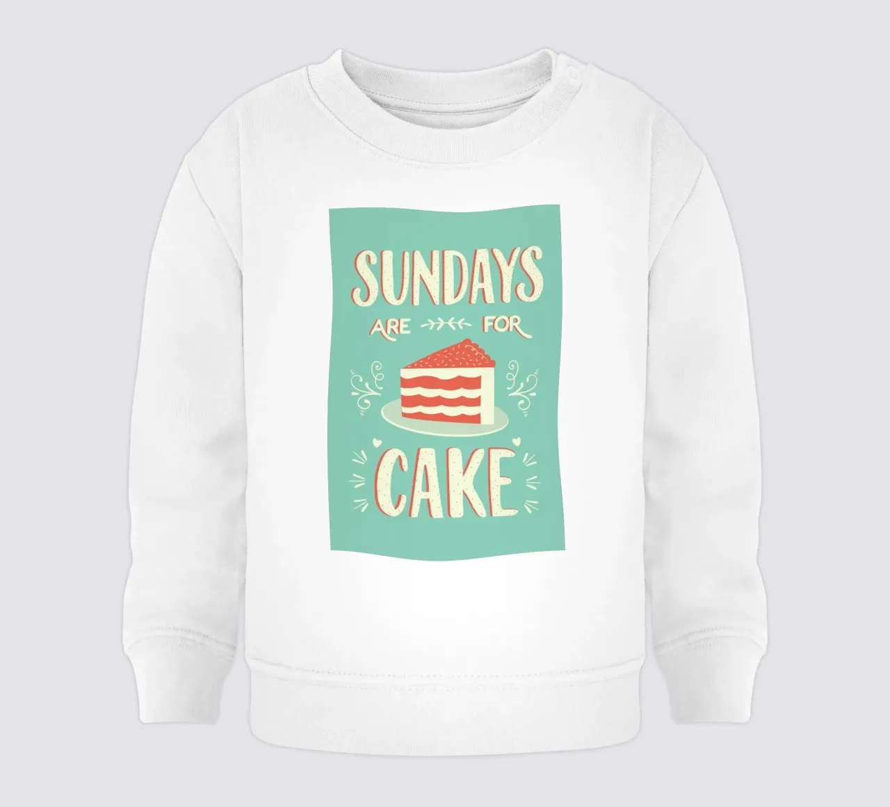 Sundays Are For Cake felpa neonato da Karin Bijlsma