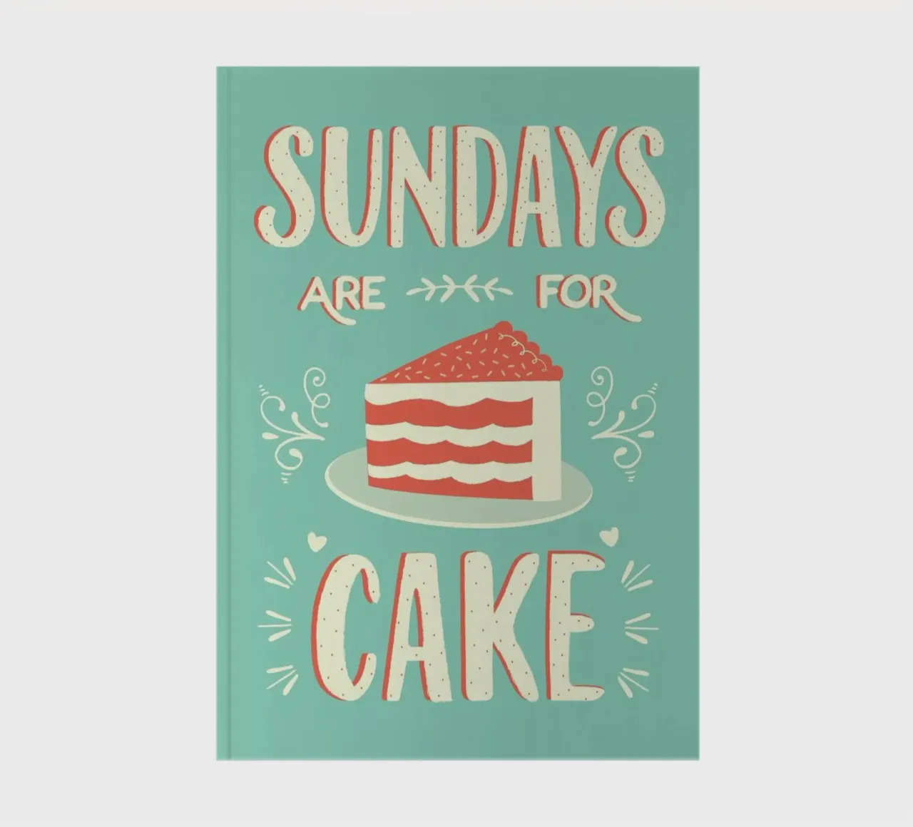 Sundays Are For Cake notebook by Karin Bijlsma
