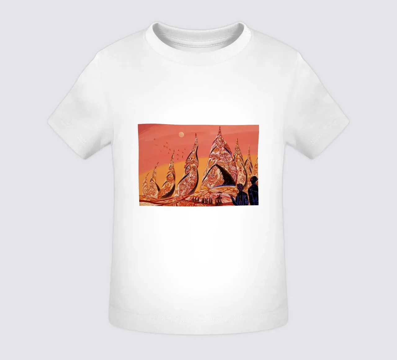 Bedouin Towers baby t-shirt by Naito Shinpei
