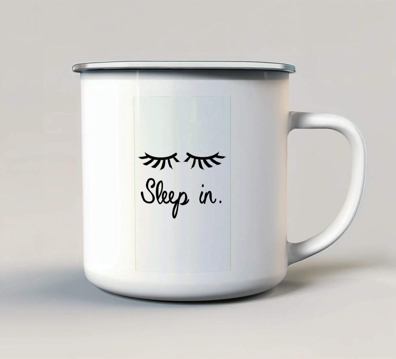 Sleep In tazza in smalto da Studio One