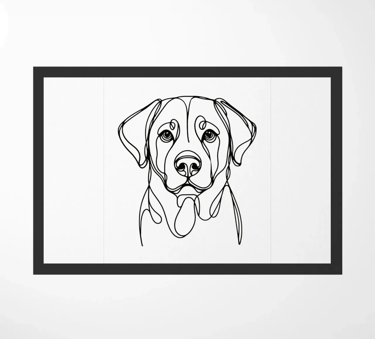 Cane Labrador Disegno artistico lineare zerbino da WijdevenDesign