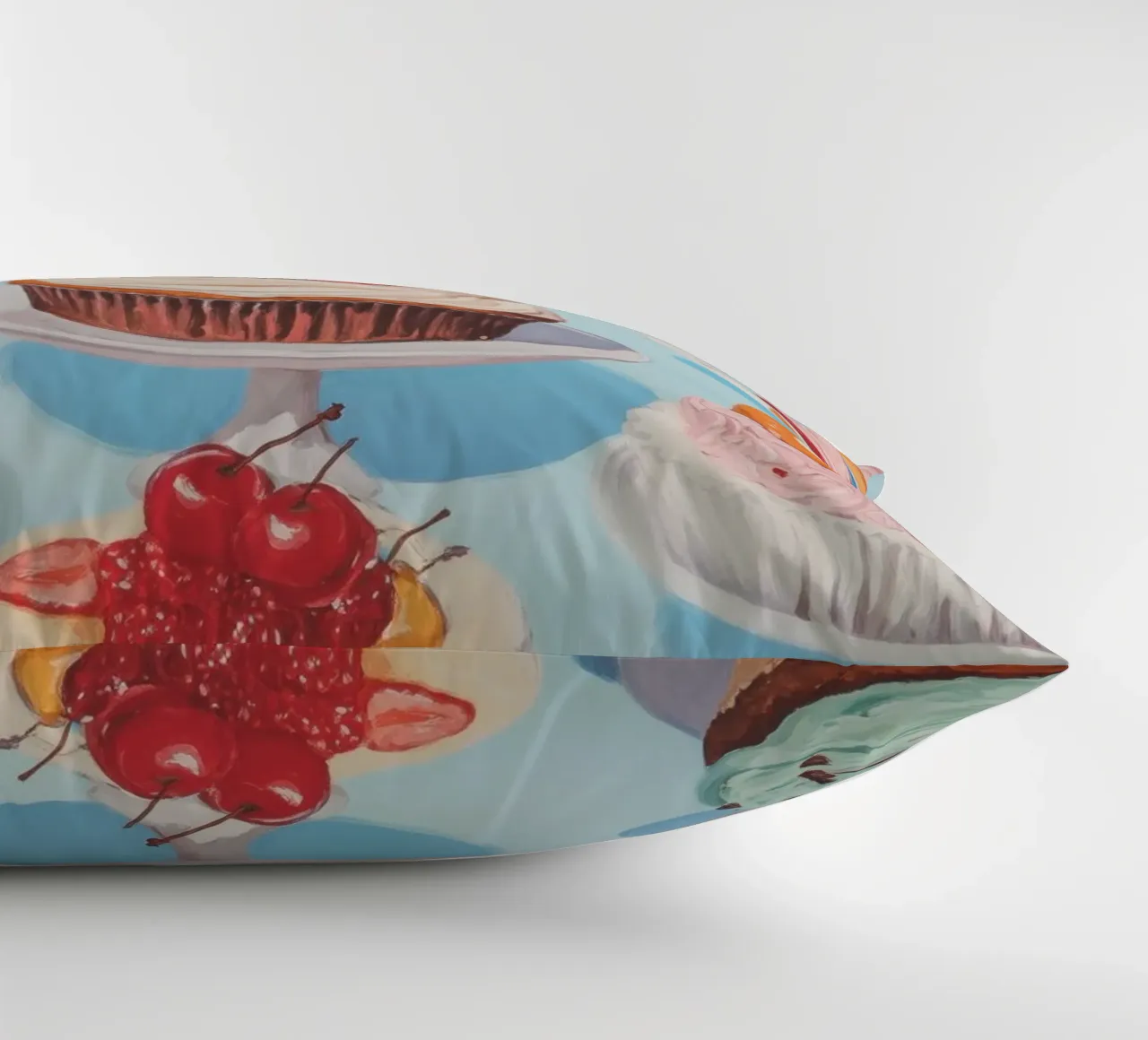 Dessert Delights decorative cushion by Melloi Art Print