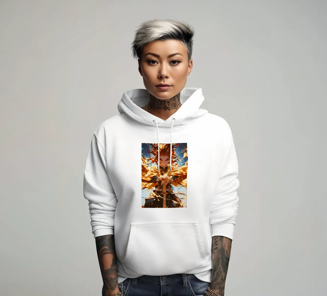 Zenitsu kimetsu no yaiba hoodie by CreativeStudio