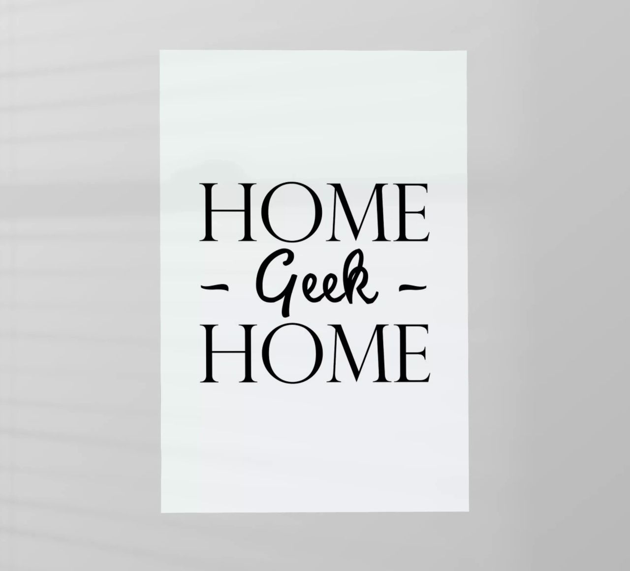 Home Geek Home pellicola backlit da Studio One