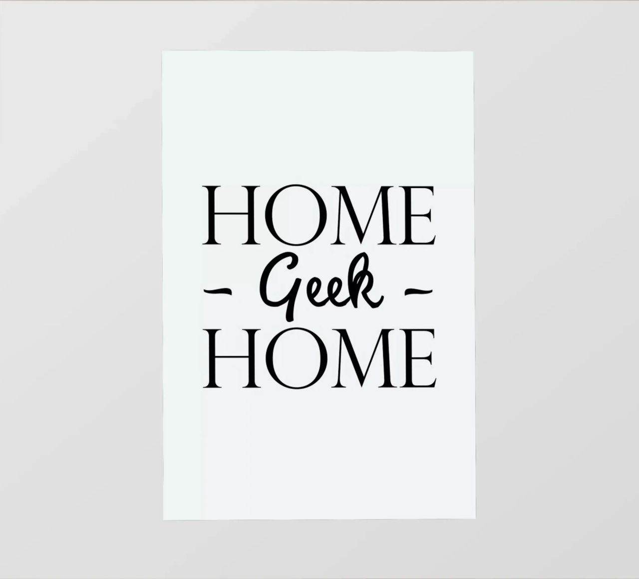 Home Geek Home pellicola backlit da Studio One