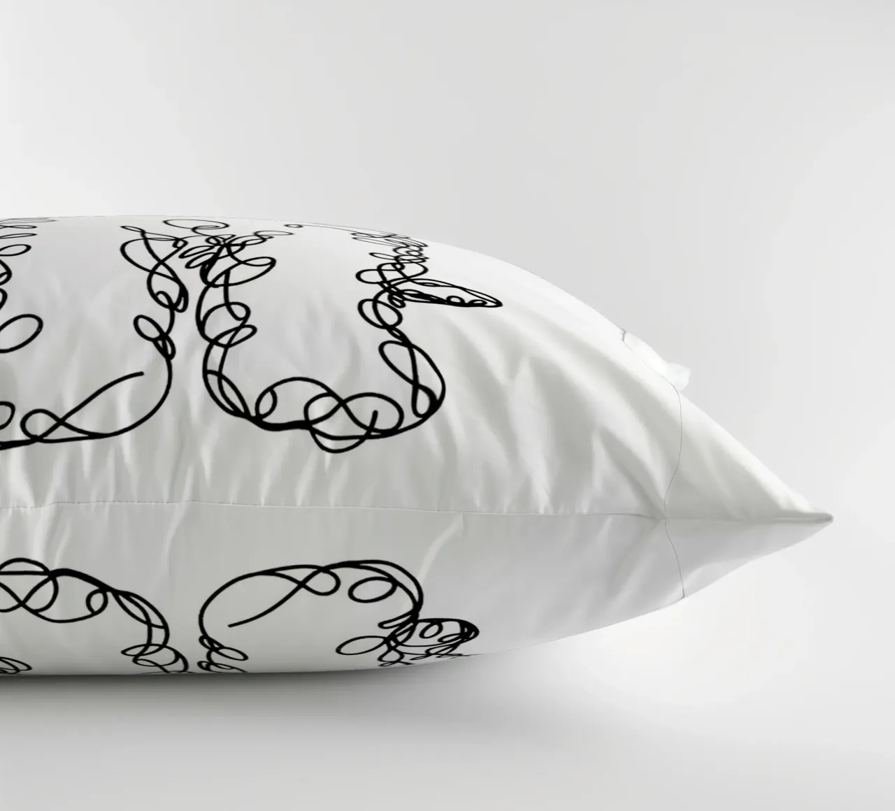 Labradoodle Chiot Chien Dessin au trait coussin de WijdevenDesign