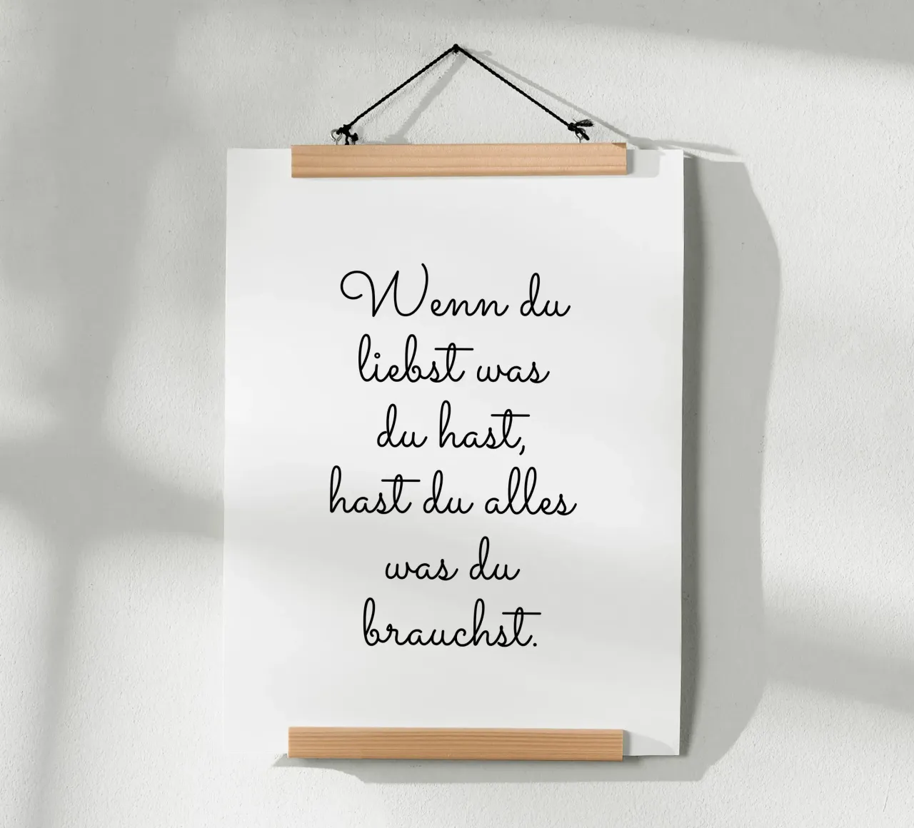 Wenn du liebst was du hast poster de BAINAI QUOTES