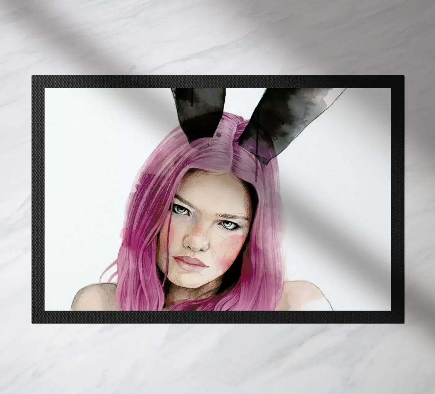 Bunny Fußmatte von Ina Stanimirova
