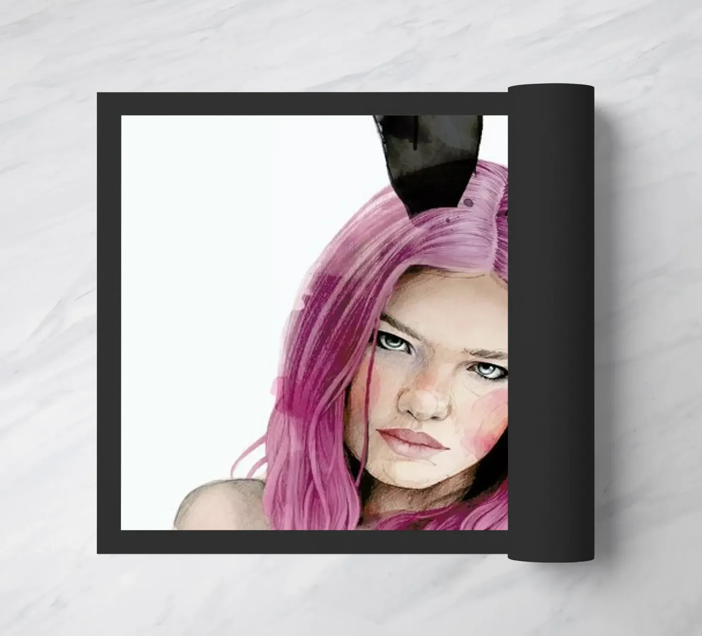 Bunny Fußmatte von Ina Stanimirova