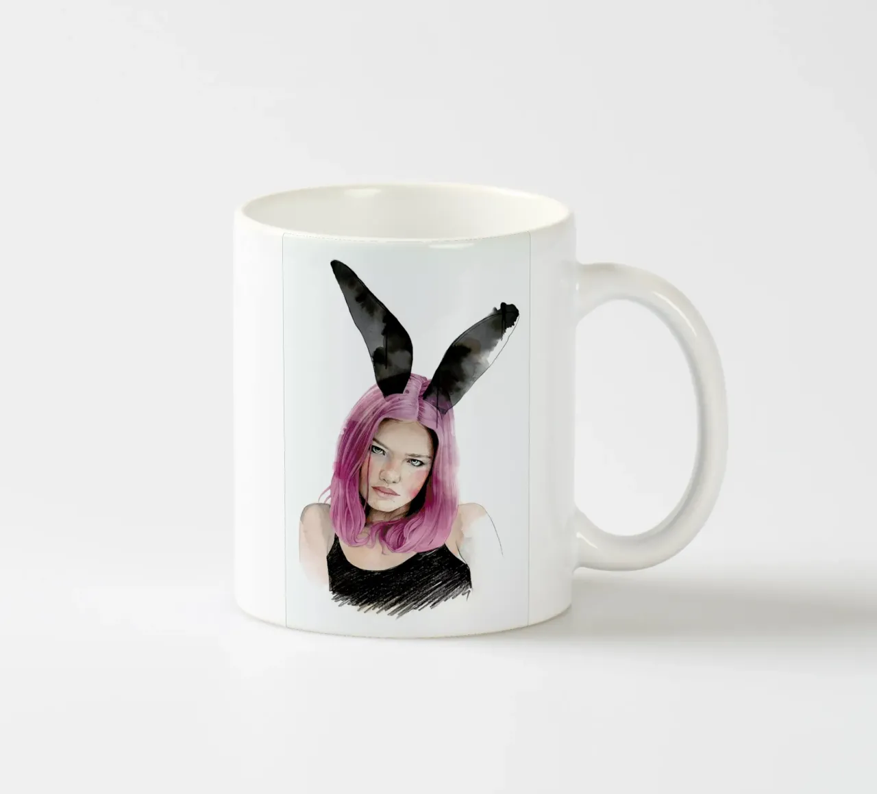 Bunny tazza in ceramica da Ina Stanimirova