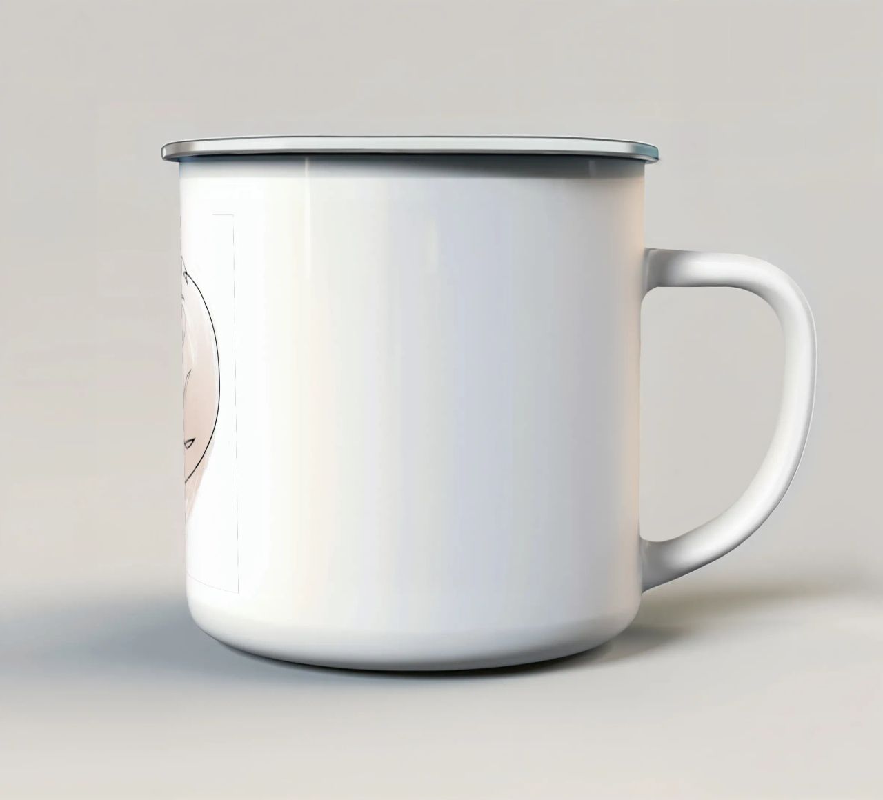 Wetland keeper - One line beaver tazza in smalto da Addillum