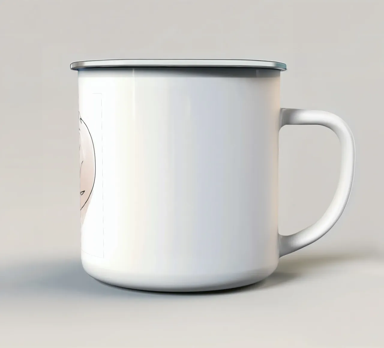 Wetland keeper - One line beaver tazza in smalto da Addillum