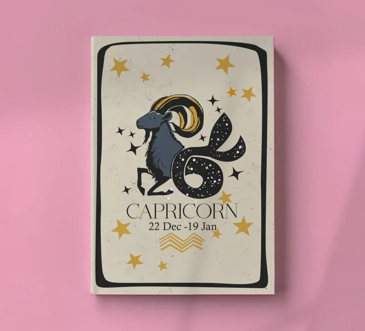 Capricorn Retro Style notebook by Indigo Rain