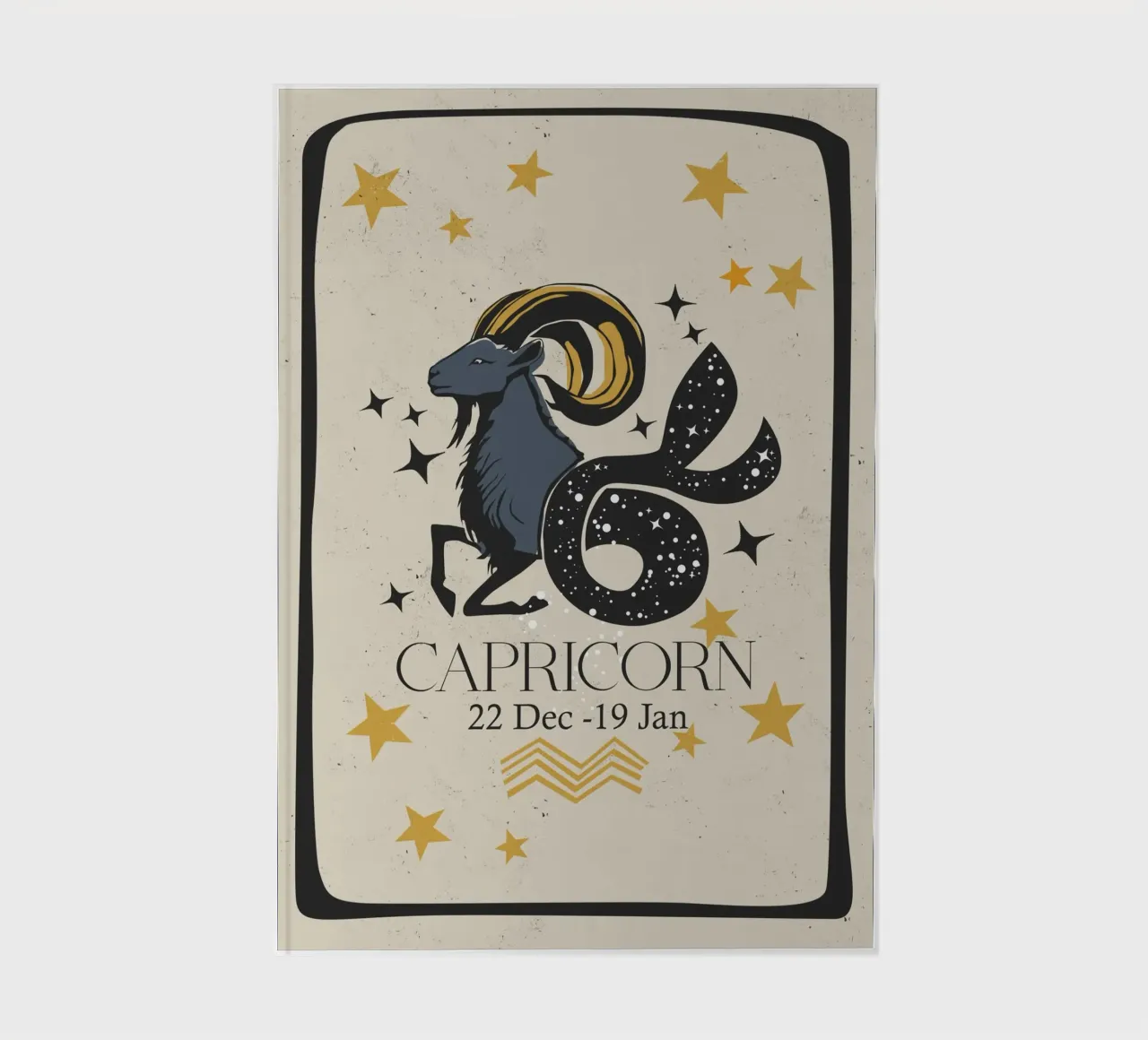 Capricorn Retro Style notebook by Indigo Rain