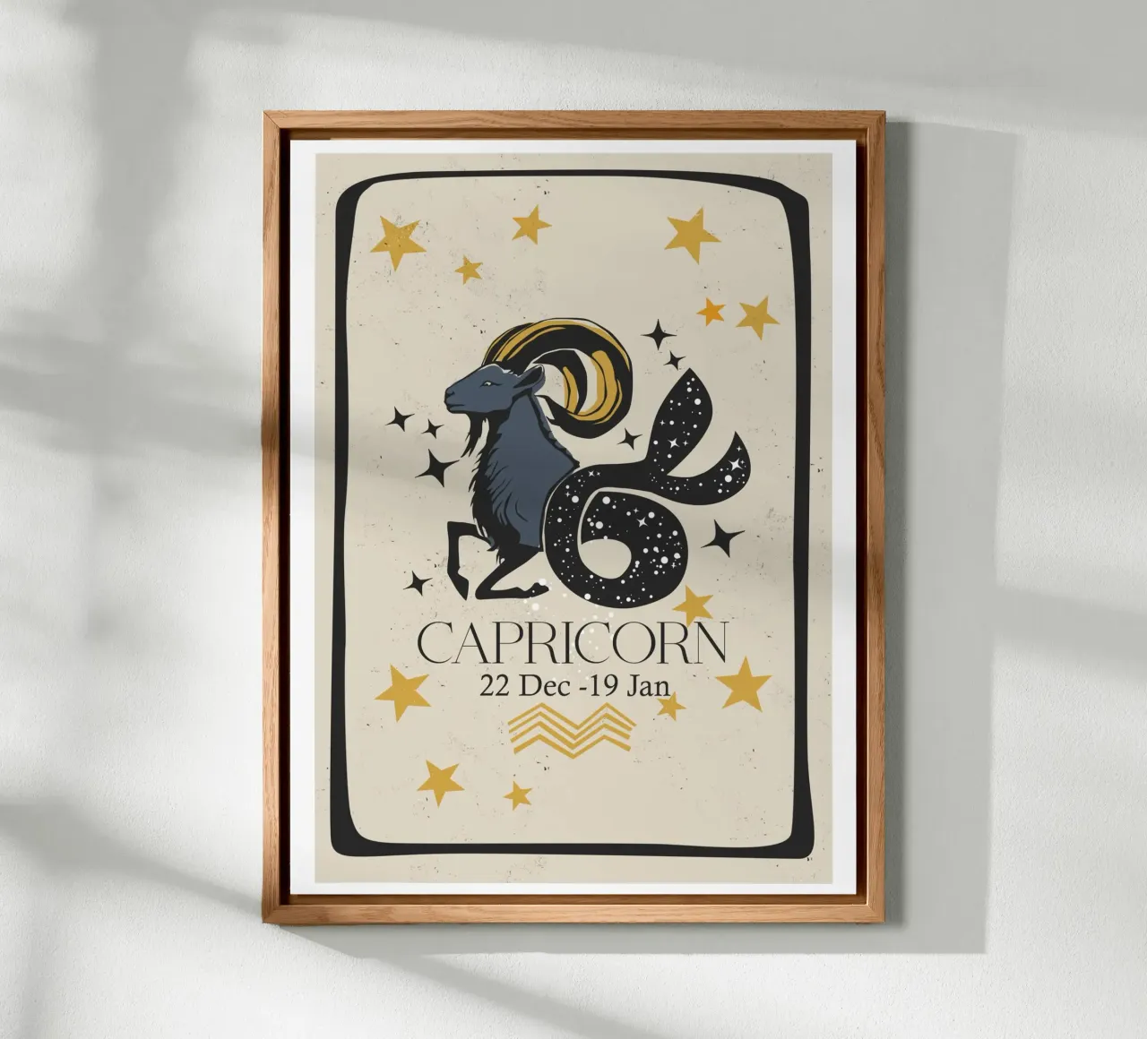 Stile retrò Capricorno alluminio dibond da Indigo Rain