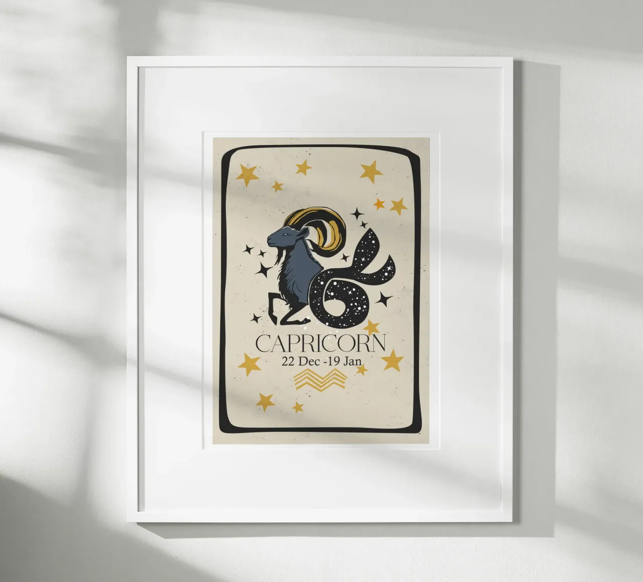 Estilo retro Capricornio hahnemühle de Indigo Rain