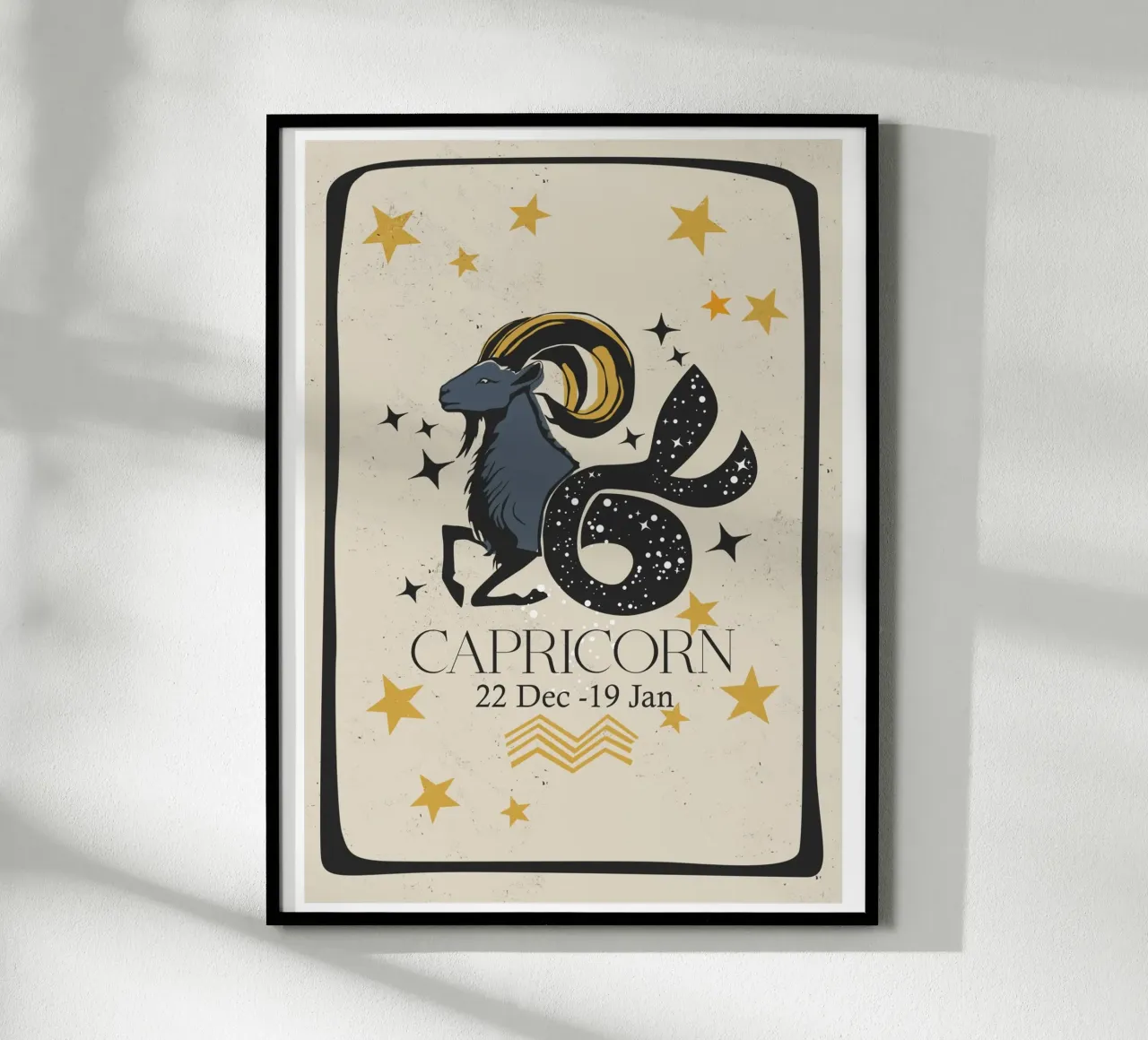Estilo retro Capricornio hahnemühle de Indigo Rain