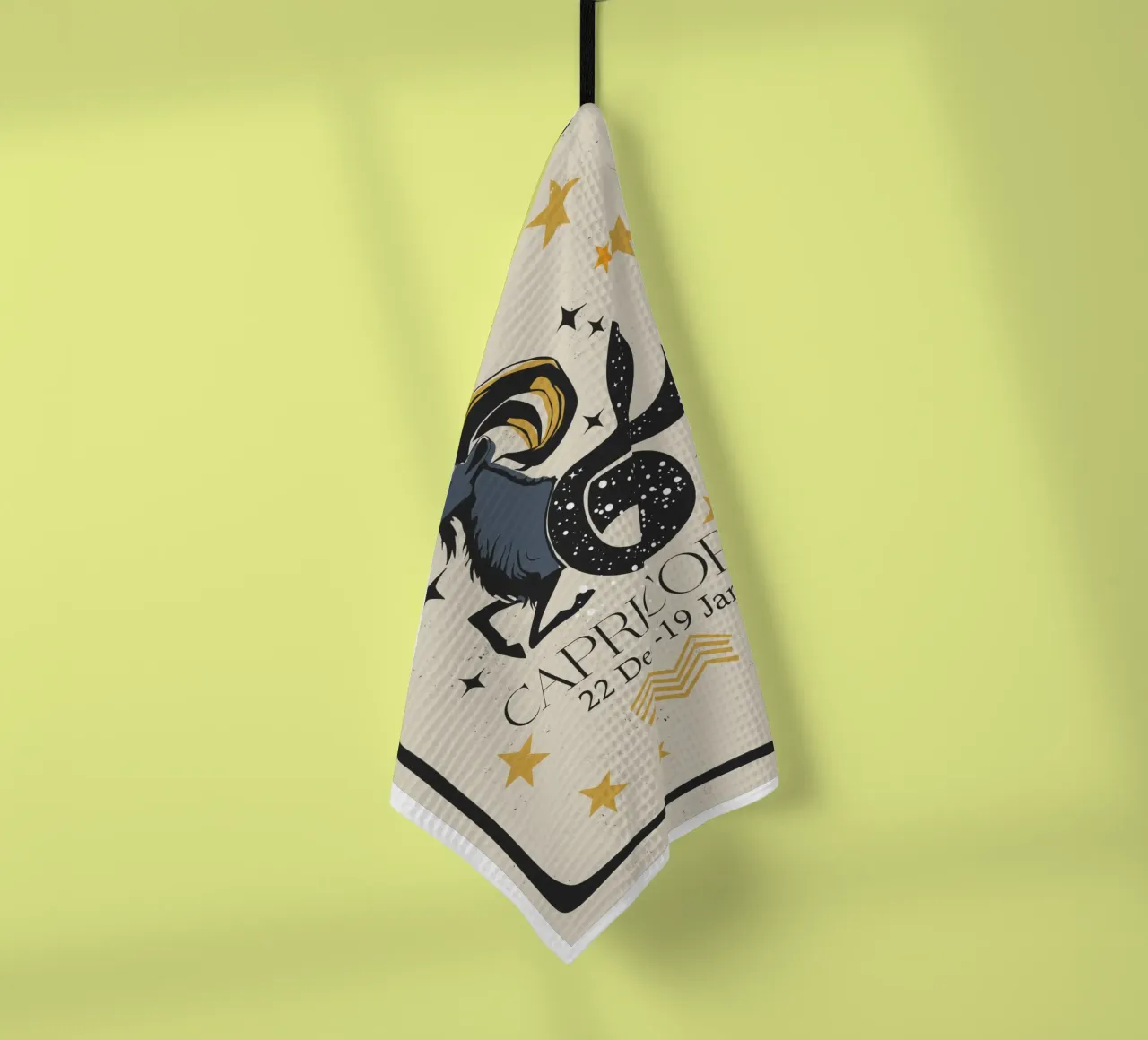 Estilo retro Capricornio paño de cocina de Indigo Rain