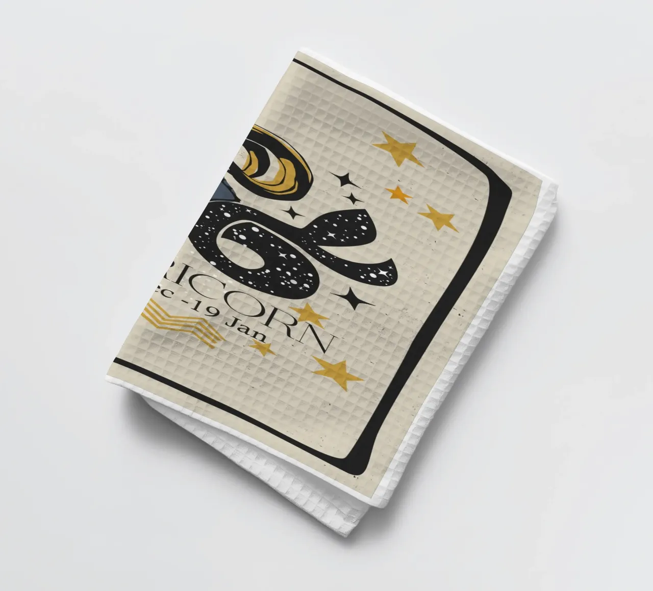 Estilo retro Capricornio paño de cocina de Indigo Rain