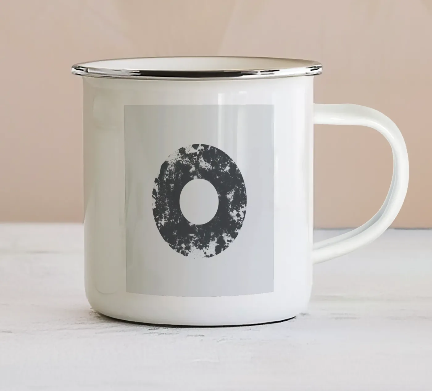 Zero enamel mug by Bryon S. White