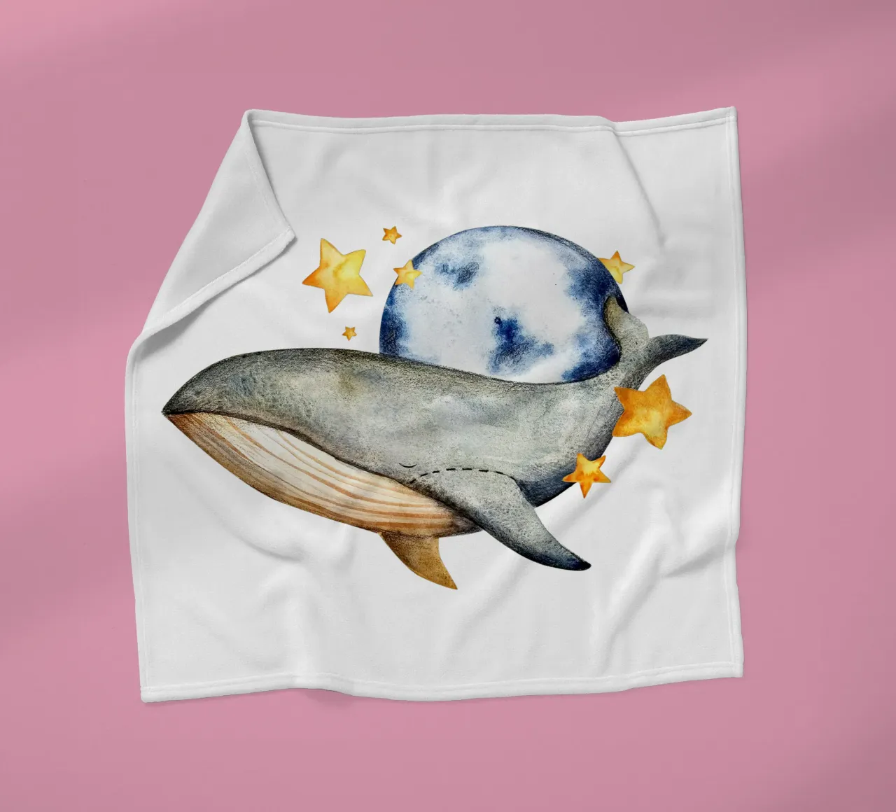 Piccola balena coperta in pile da Indigo Rain