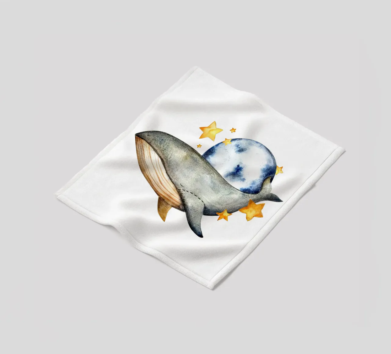 Piccola balena coperta in pile da Indigo Rain