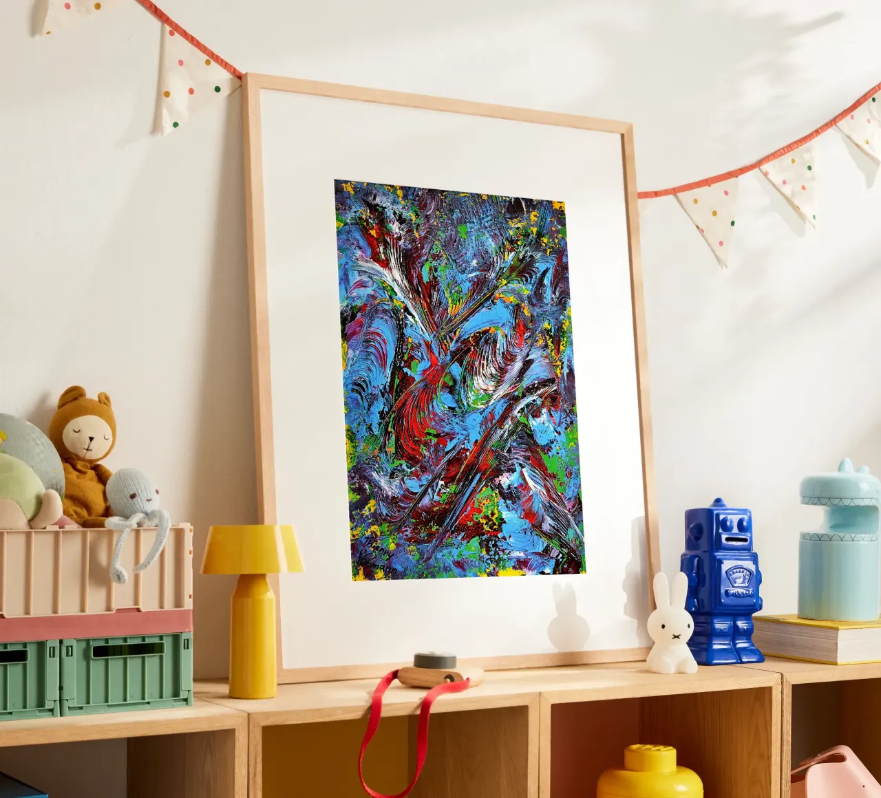 IDEAL GIFT 87 poster da Thierry Vobmann Abstract painting