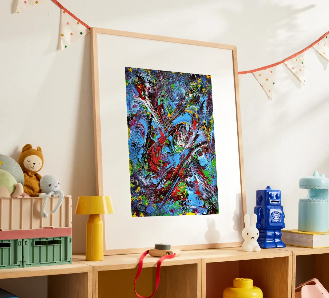 IDEAL GIFT 87 poster by Thierry Vobmann Abstract painting