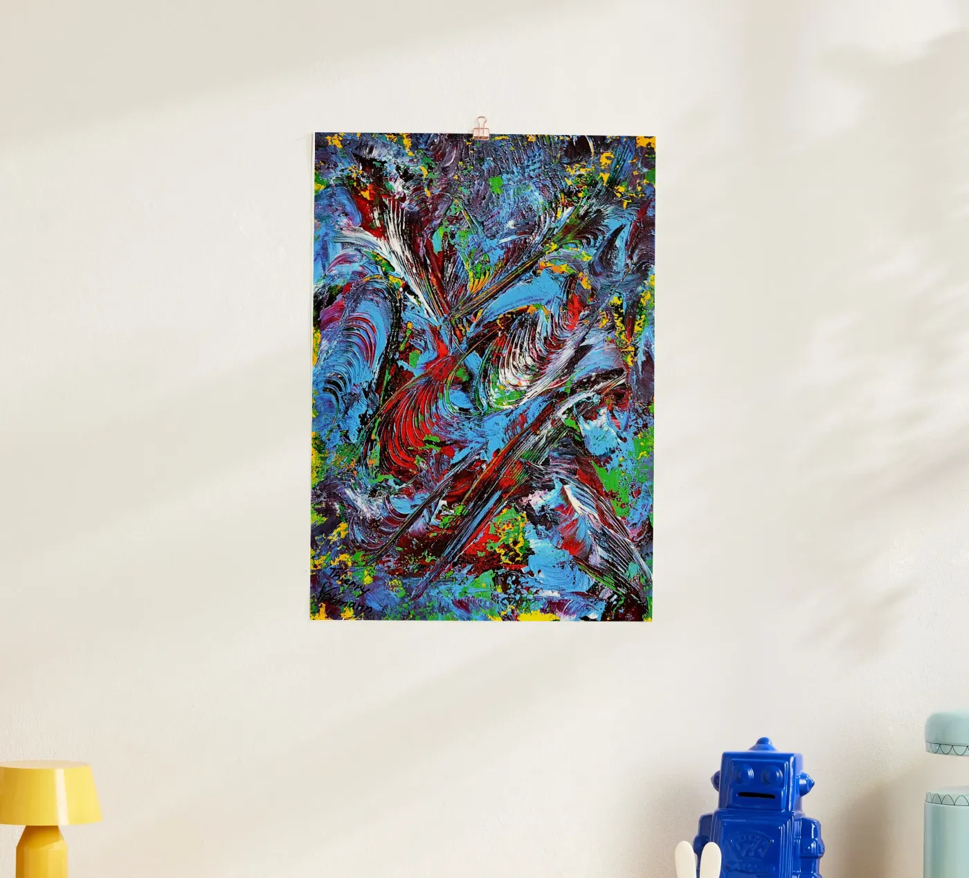 IDEAL GIFT 87 poster by Thierry Vobmann Abstract painting