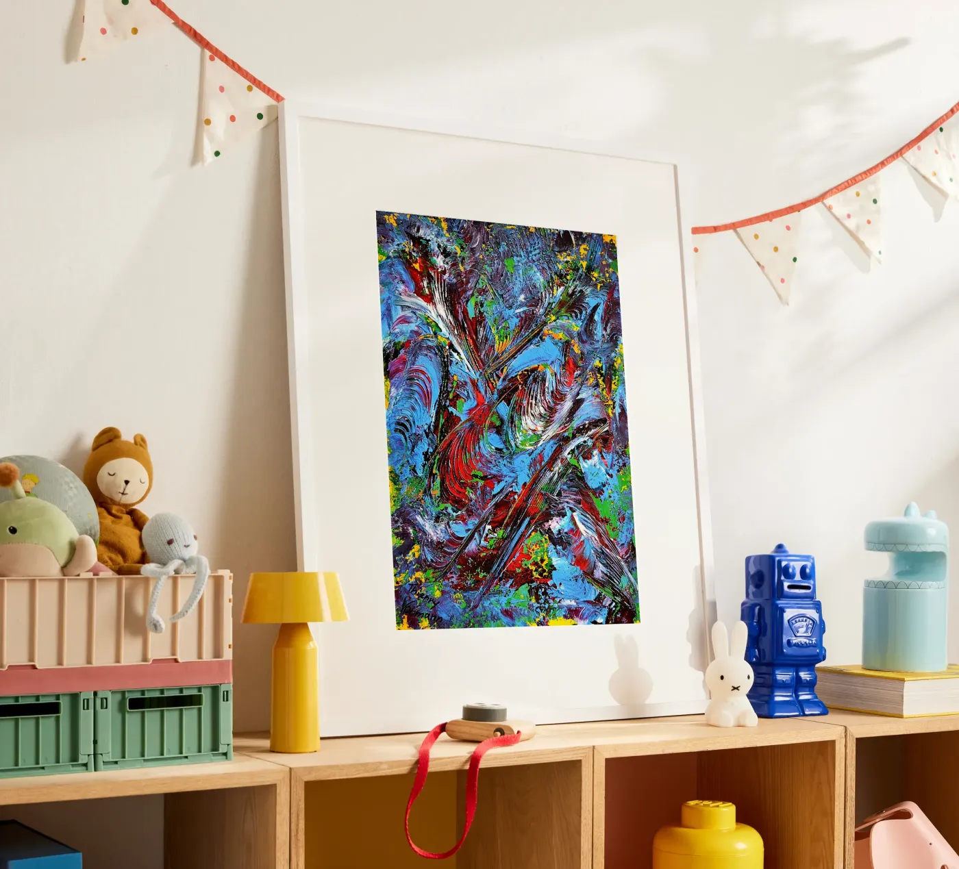 IDEAL GIFT 87 poster by Thierry Vobmann Abstract painting