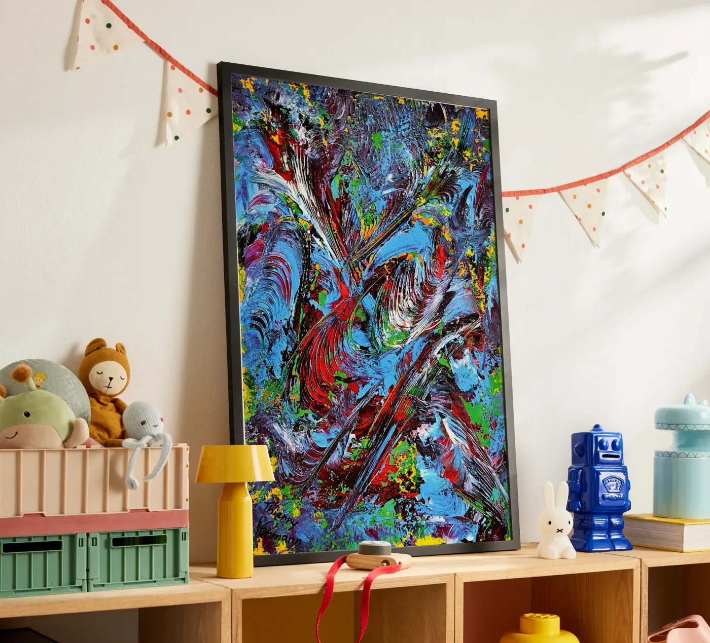 IDEAL GIFT 87 poster by Thierry Vobmann Abstract painting