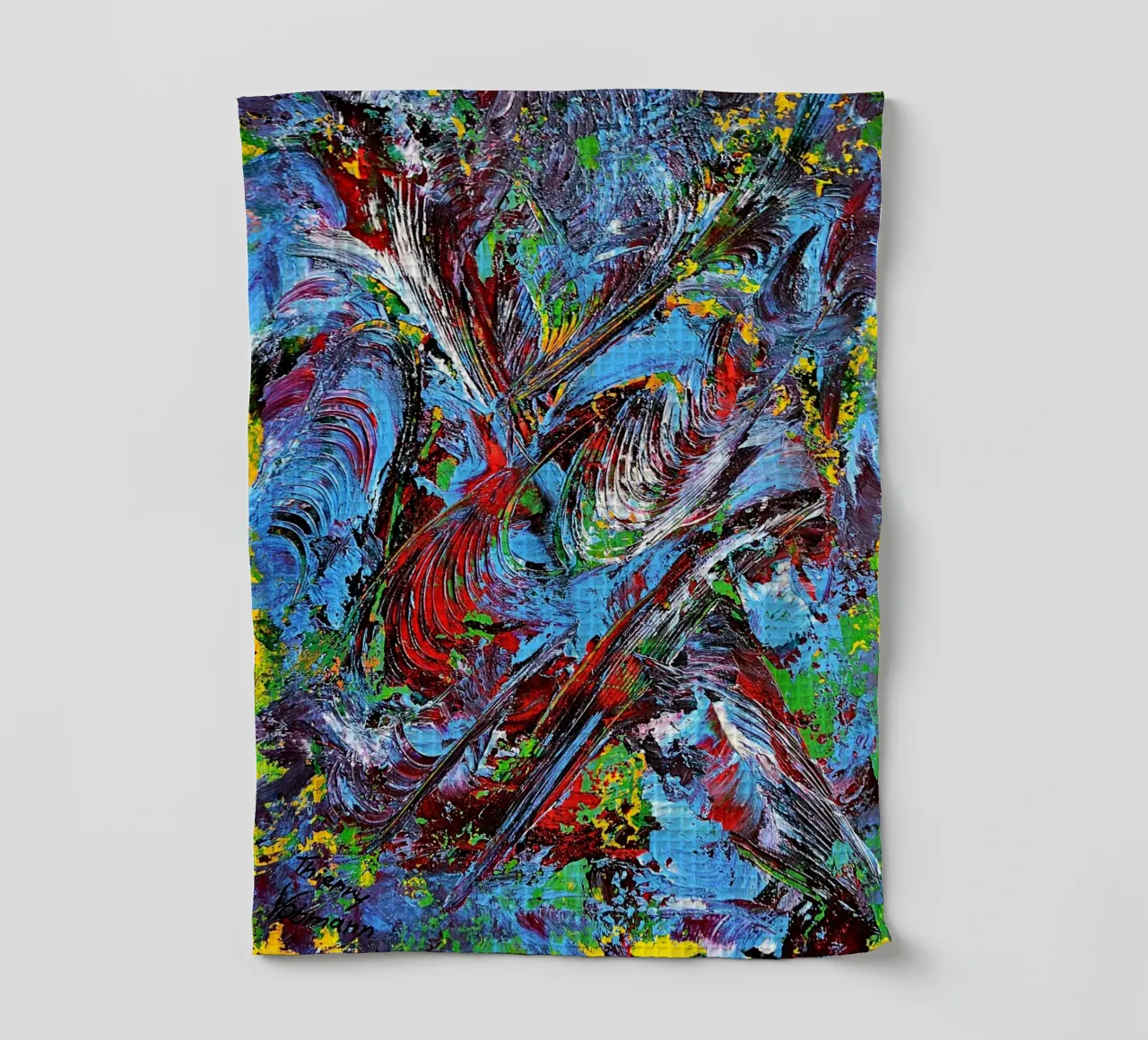 IDEAL GIFT 87 Geschirrtuch von Thierry Vobmann Abstract painting