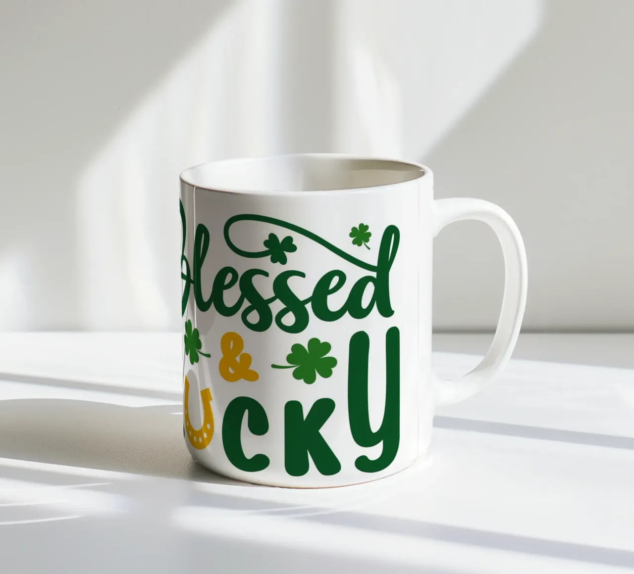 Blessed and Lucky tazza in ceramica da Dreamer10