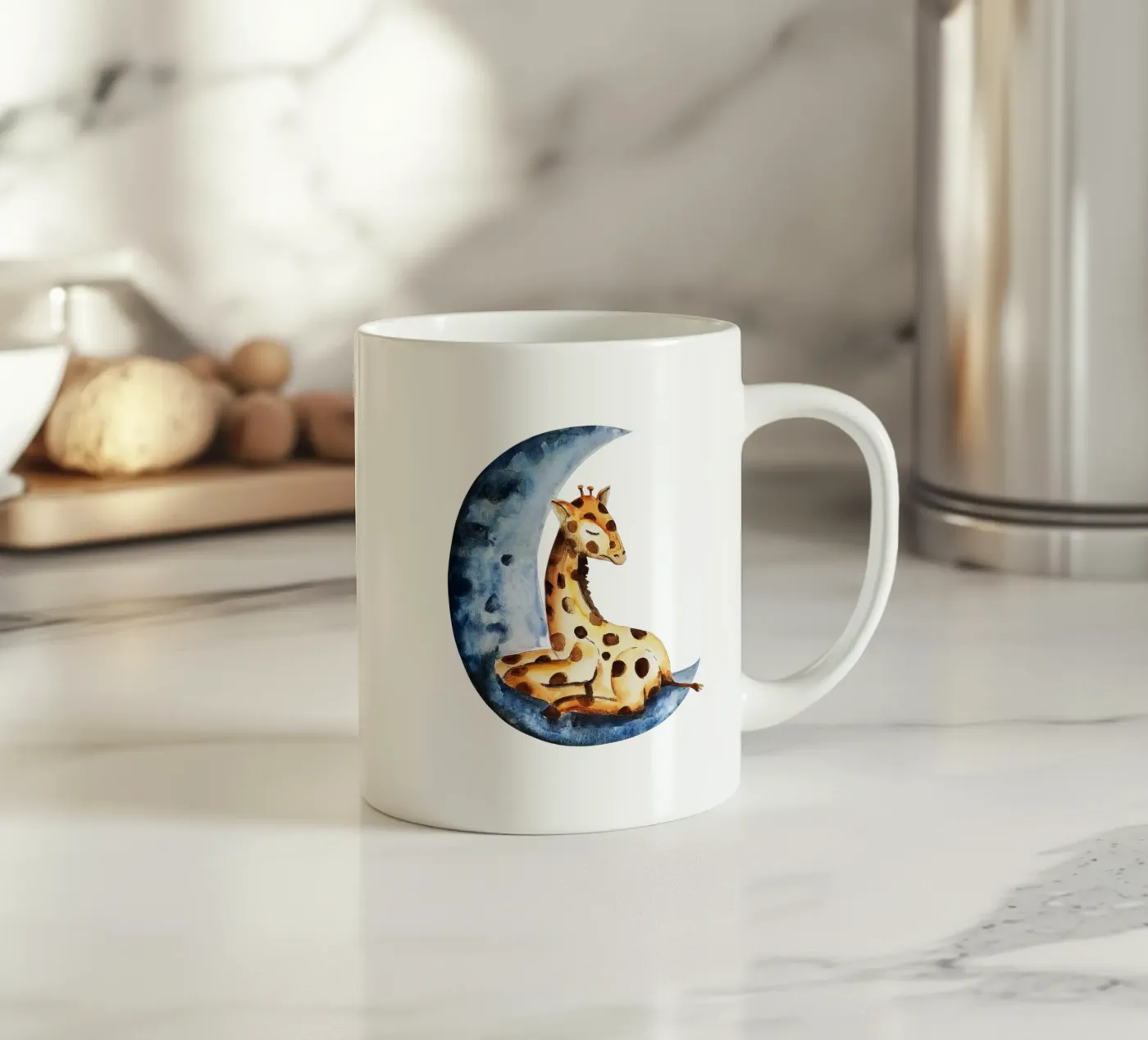 Giraffe ceramic mug by Indigo Rain